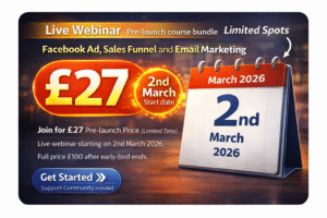 facebook ad and sales funnel and email marketing